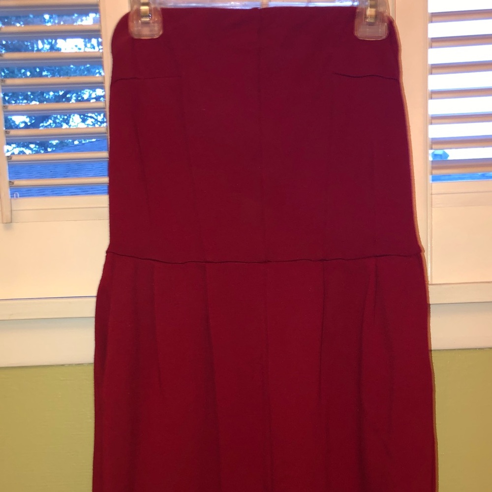 Express- Strapless red dress